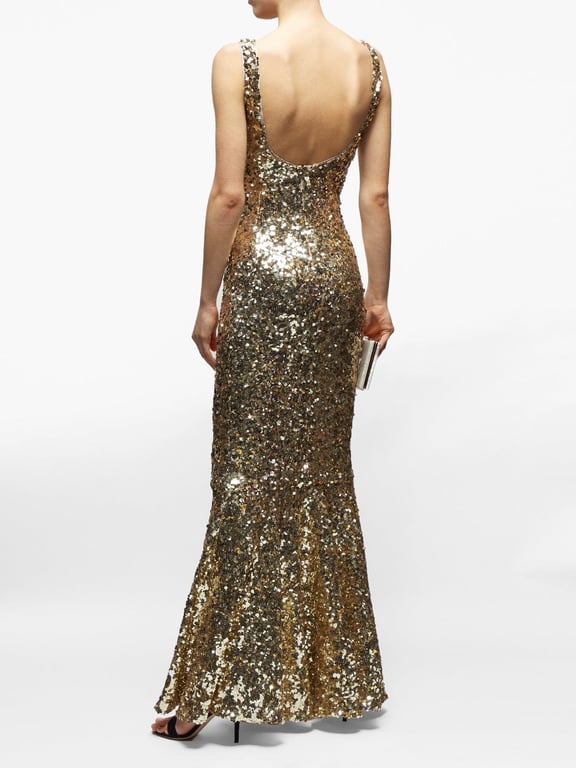 DOLCE & GABBANA Sequinned Fishtail Gown