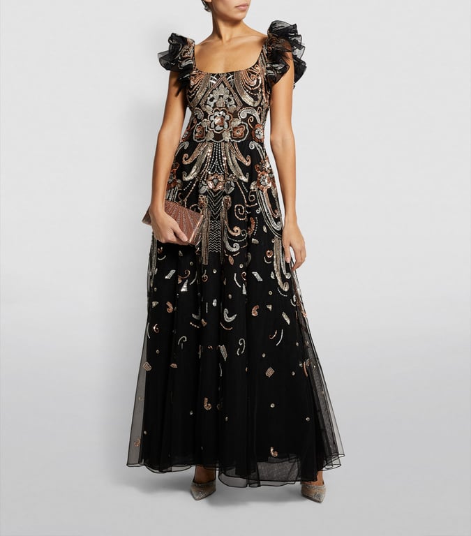 ZUHAIR MURAD Sequin-Embellished Baker Dress