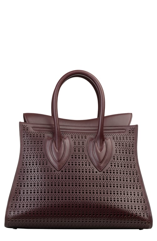 ALAÏA Sidi Vienne Perforated Leather Satchel
