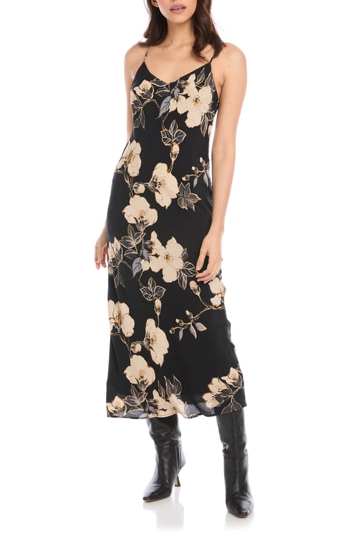 FIFTEEN TWENTY Floral Midi Slip Dress
