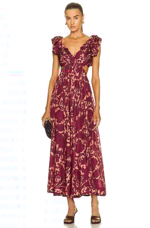 ZIMMERMANN Tiggy Frill Shoulder Dress - We Select Dresses