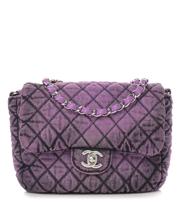 FASHIONPHILE Chanel Denim Denimpression Flap Bag - We Select Dresses