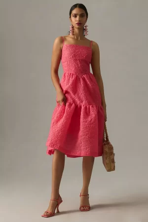 HUTCH Tiered Corset Dress