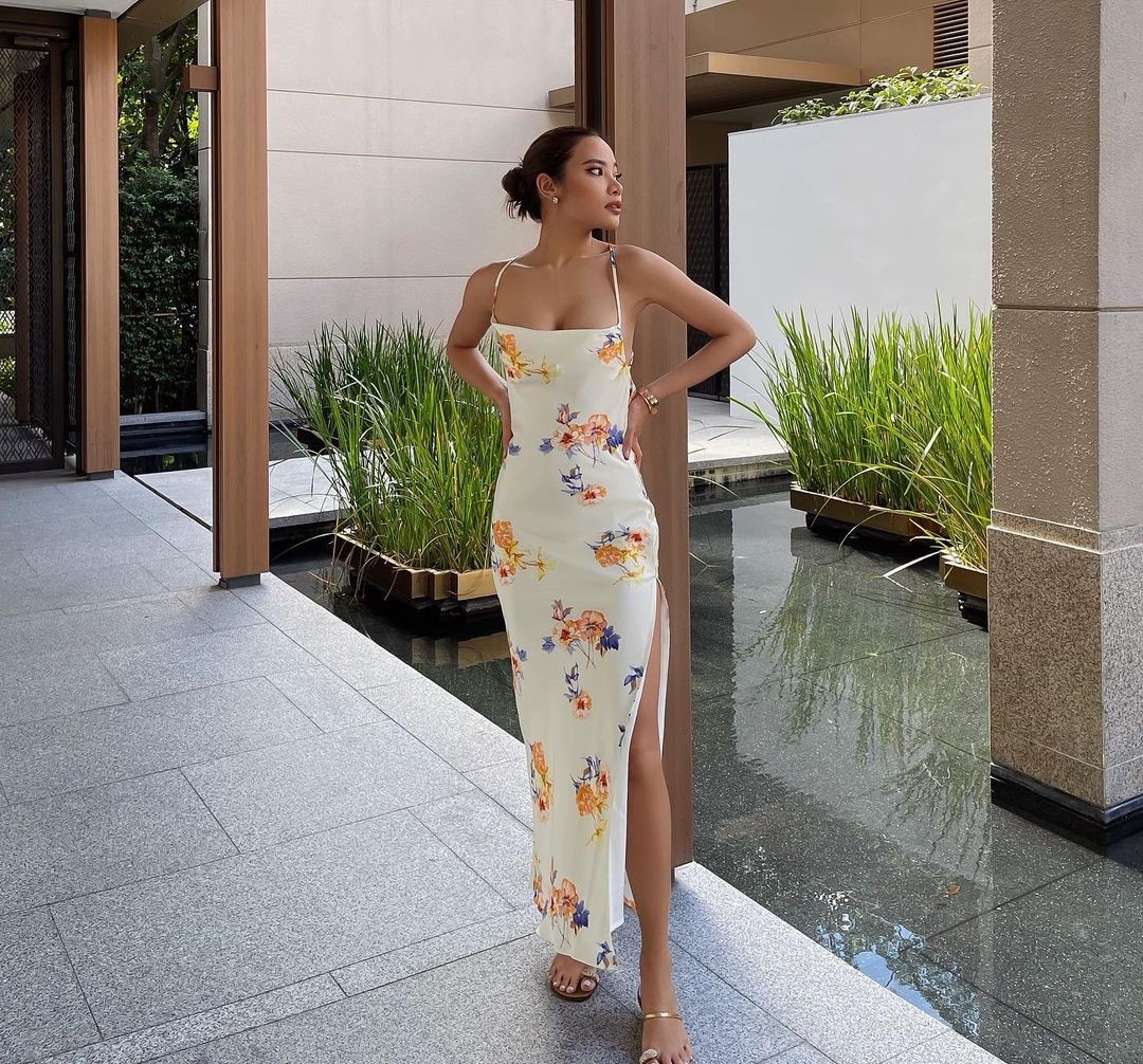 We’re Basing Our Entire Summer Closet On Claire Weeranund’s Slinky Floral Slip Dress