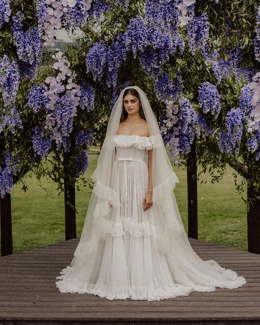 Channel Taylor Hill’s Romantic Bridal Style In These Stunning F/W Wedding Gowns