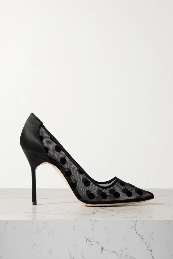 Sandales Manolo Blahnik LARAMOD - Purple Suède - Taille 40 - Lacets - Talon Haut - Italie