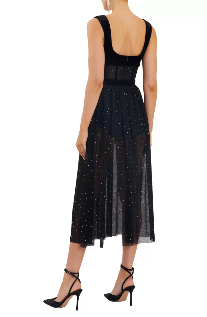 Lilah Diamante Midi Dress Full Size Image 3