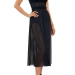 Lilah Diamante Midi Dress Thumbnail 4