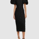3D Jacquard Midi Dress Thumbnail 1