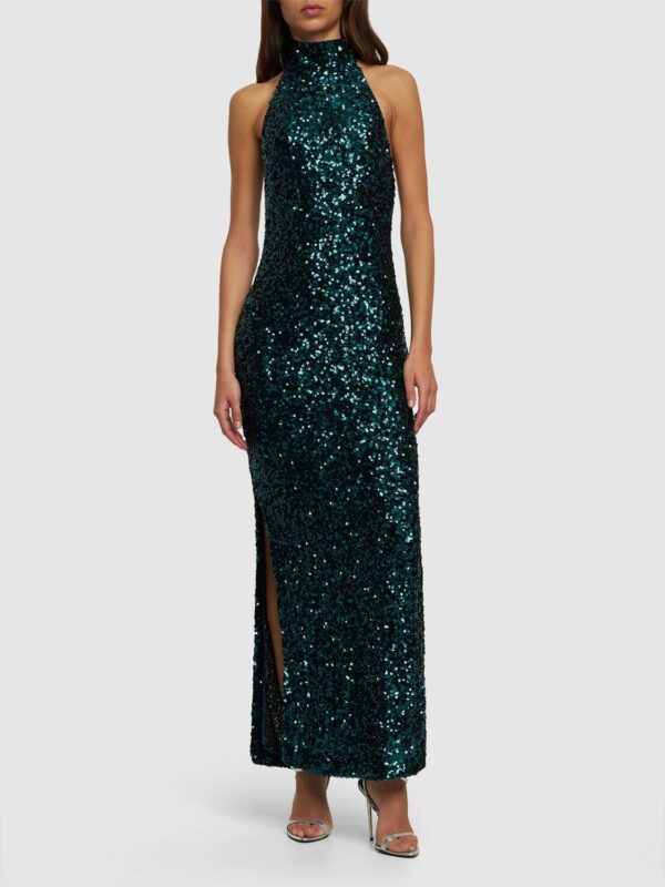 ROTATE Sequined Halter Dress We Select Dresses