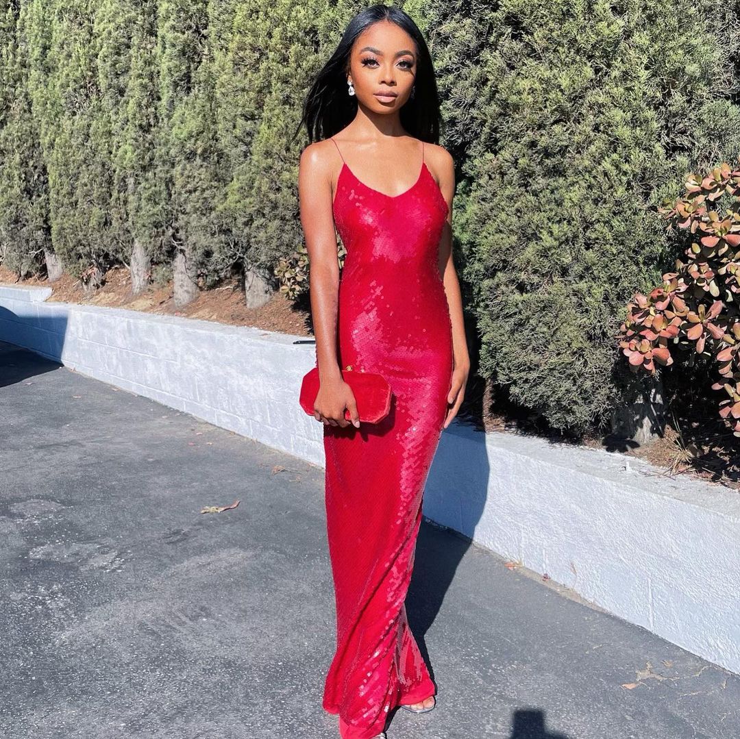 Skai Jackson Just Wore The Season’s Most Coveted Red Evening Dress