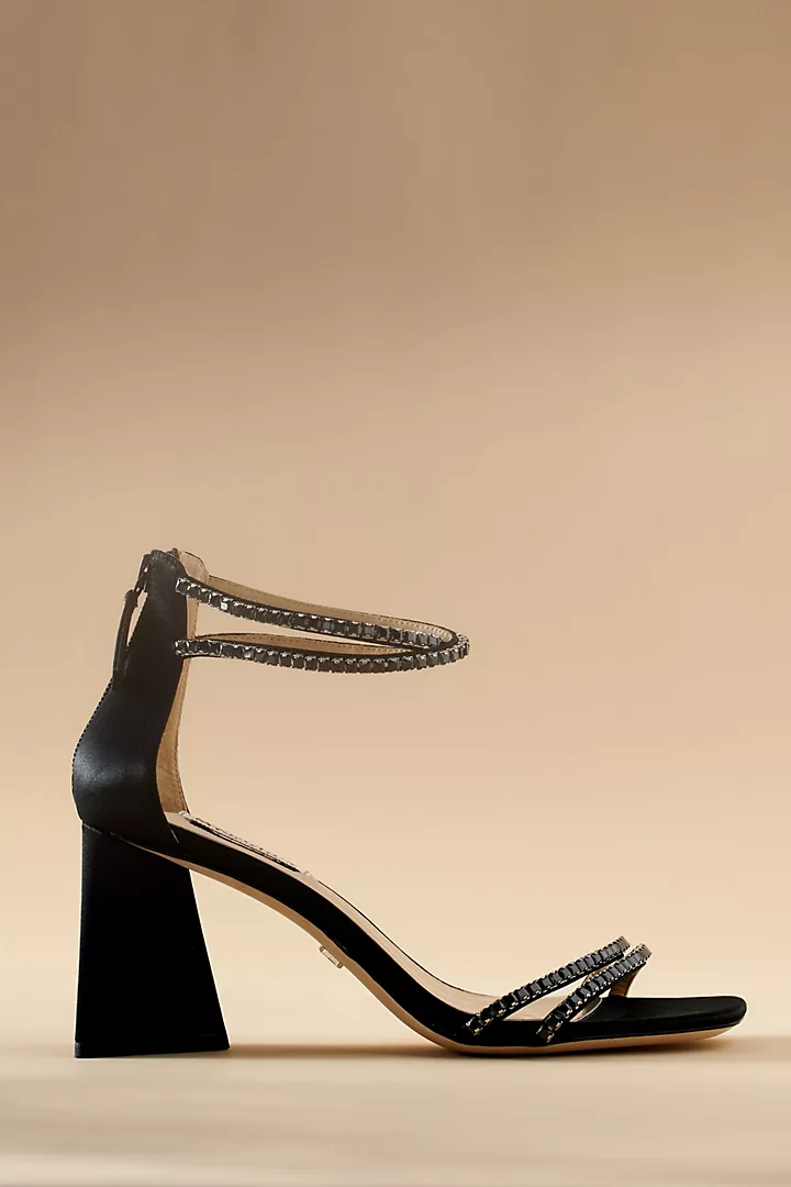 badgley mischka block heels