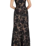 Sharon Floral Sequin Sleeveless Mermaid Gown Thumbnail 3