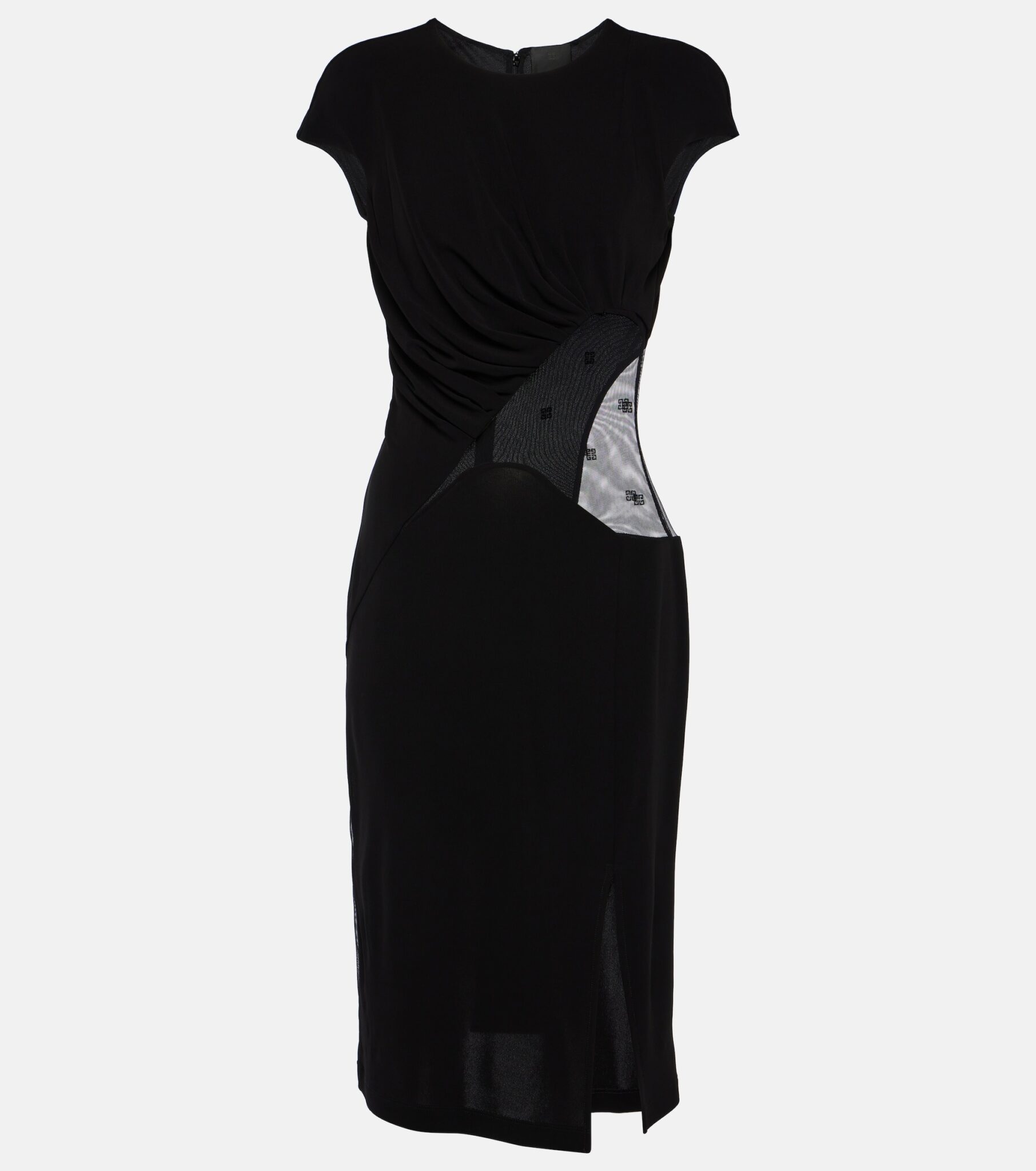 GIVENCHY 4g Tulletrimmed Crêpe Midi Dress We Select Dresses