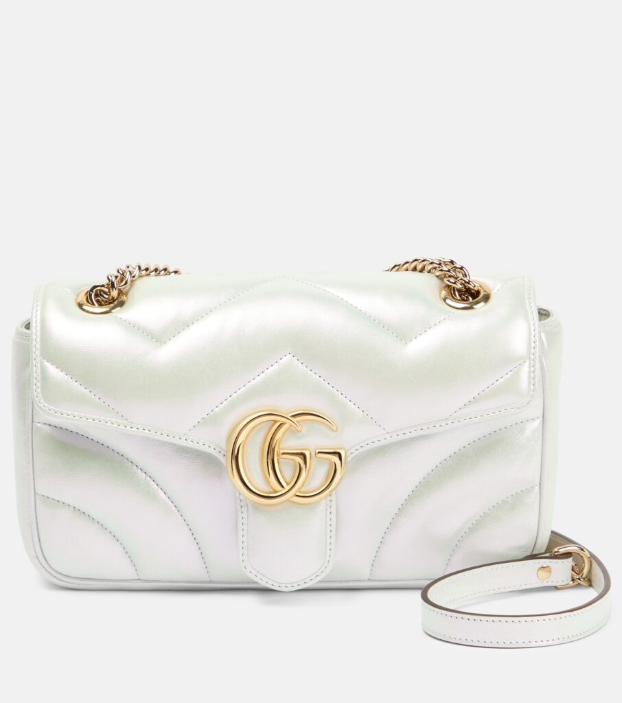 GG Marmont Small Leather Shoulder Bag Full Size Image 1