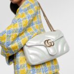 GG Marmont Small Leather Shoulder Bag Thumbnail 2