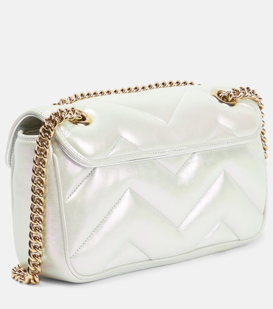 GG Marmont Small Leather Shoulder Bag Full Size Image 4