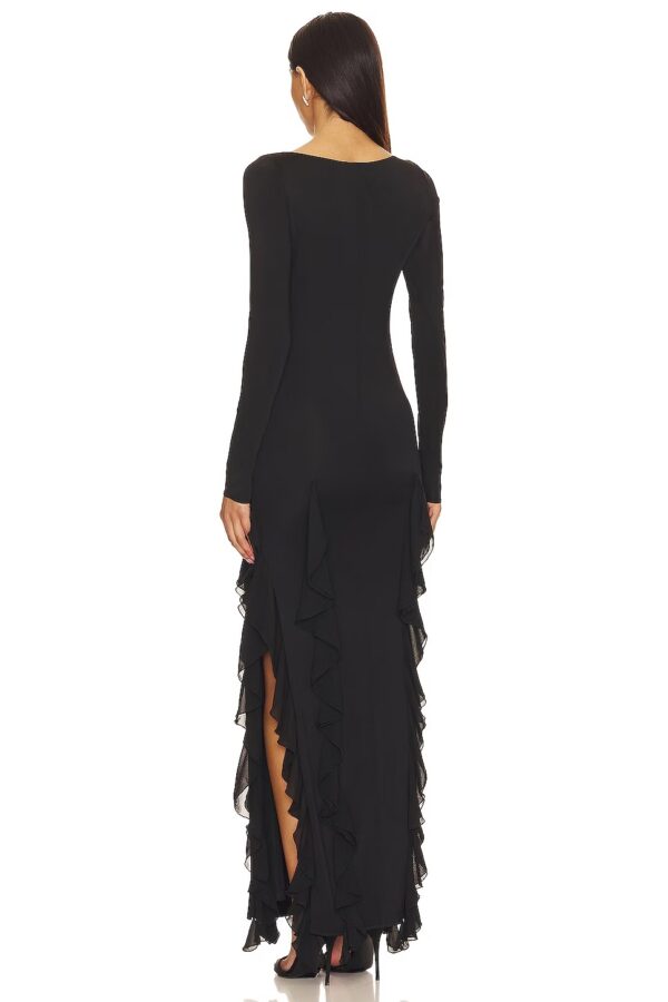 Daphne - Elegant Plus-Size V-Neck Maxi Dress