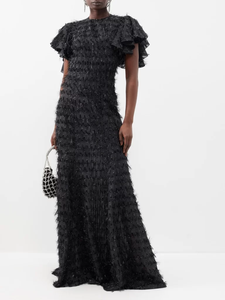 THE VAMPIRE’S WIFE The Light Sleeper Tinselembellished Chiffon Dress