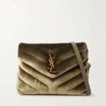 Loulou Small Quilted Velvet Shoulder Bag Thumbnail 1