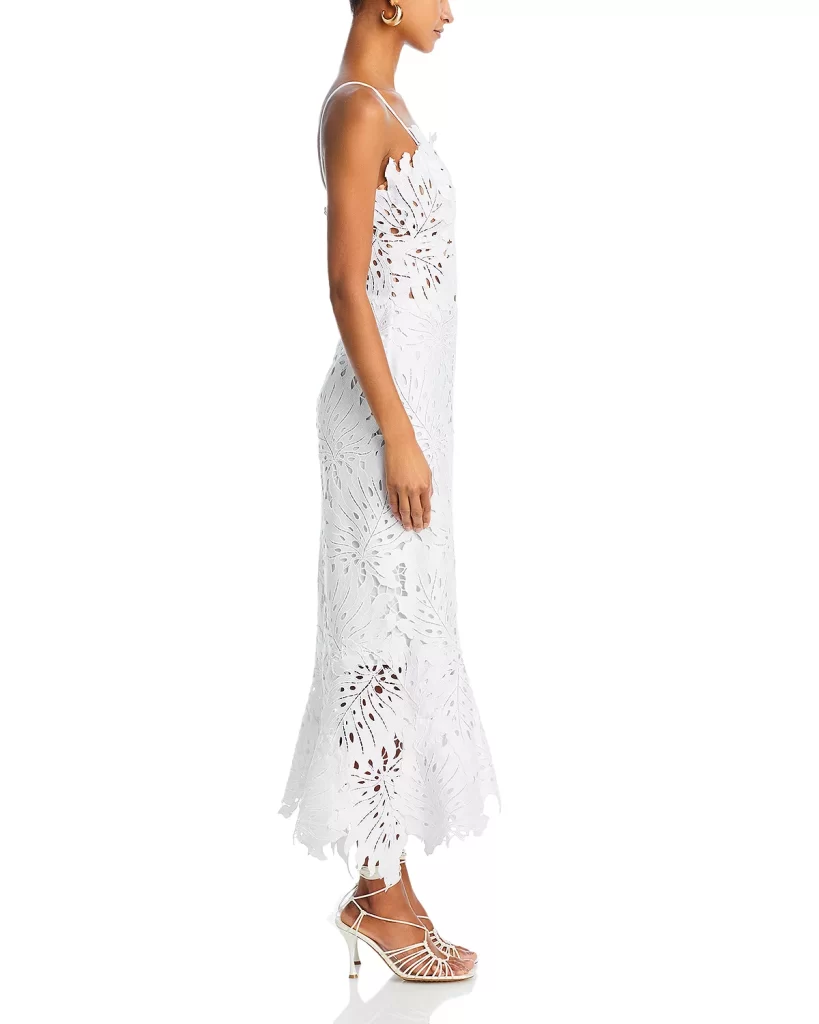 Guipure Lace Midi Dress Full Size Image 3