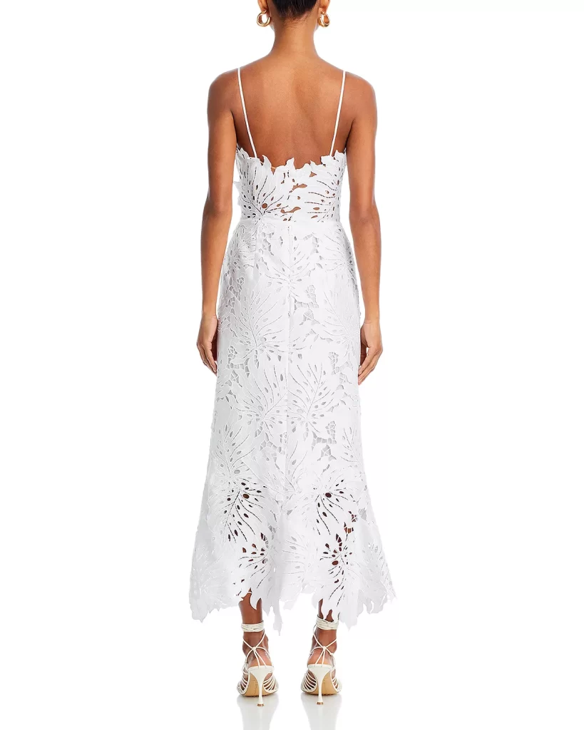 Guipure Lace Midi Dress Full Size Image 4