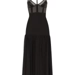 Dg-plaque Tulle Midi Dress Thumbnail 2