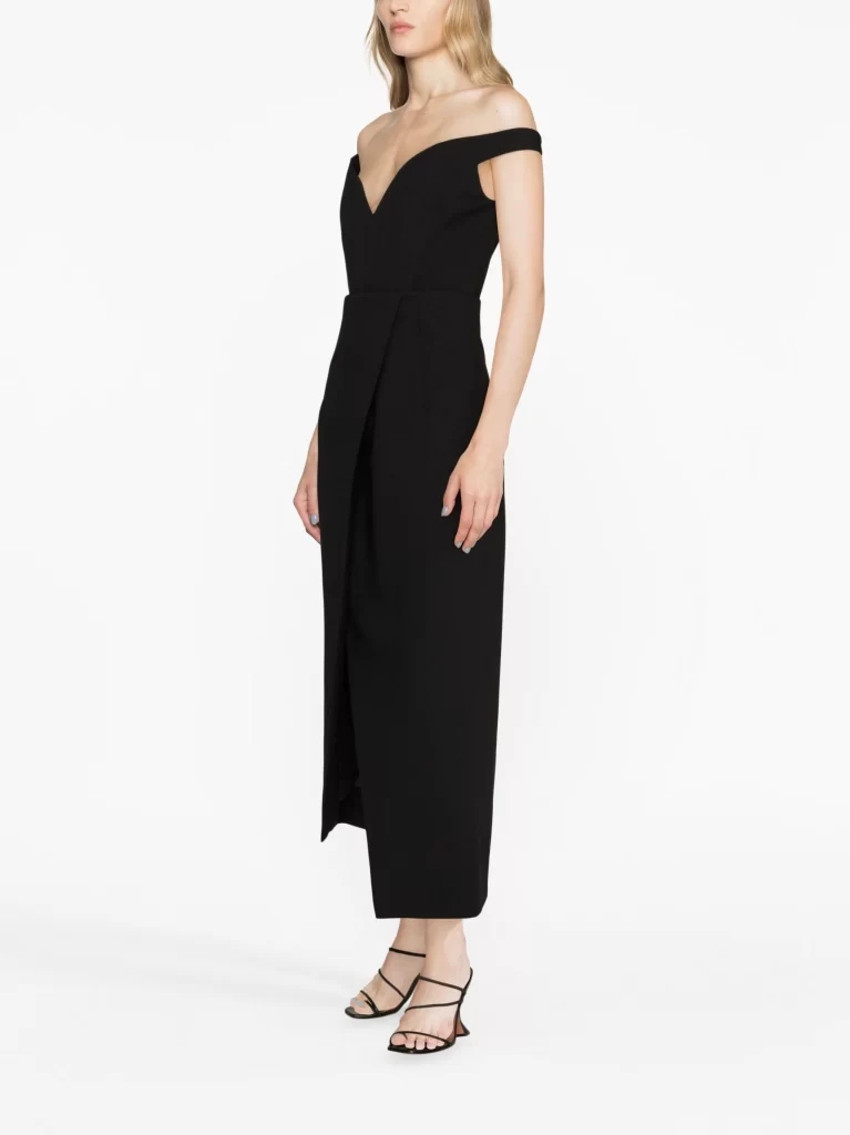 Karter Crepe Midi Dress Full Size Image 4