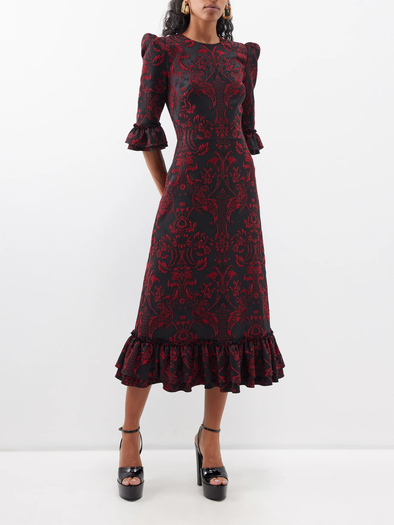 THE VAMPIRE’S WIFE The Tapestryjacquard Midi Dress We Select Dresses