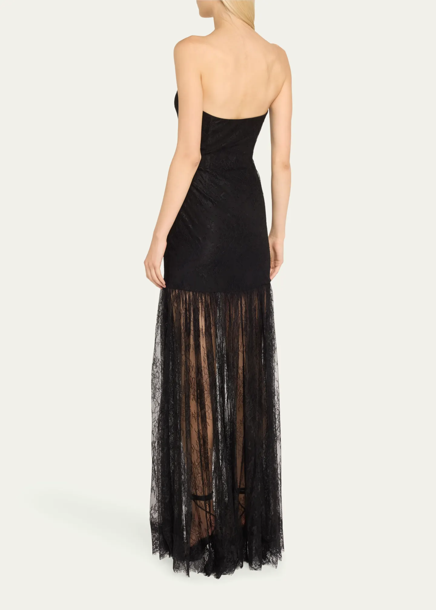 RETROFÊTE Jeanette Strapless Lace Dress - We Select Dresses