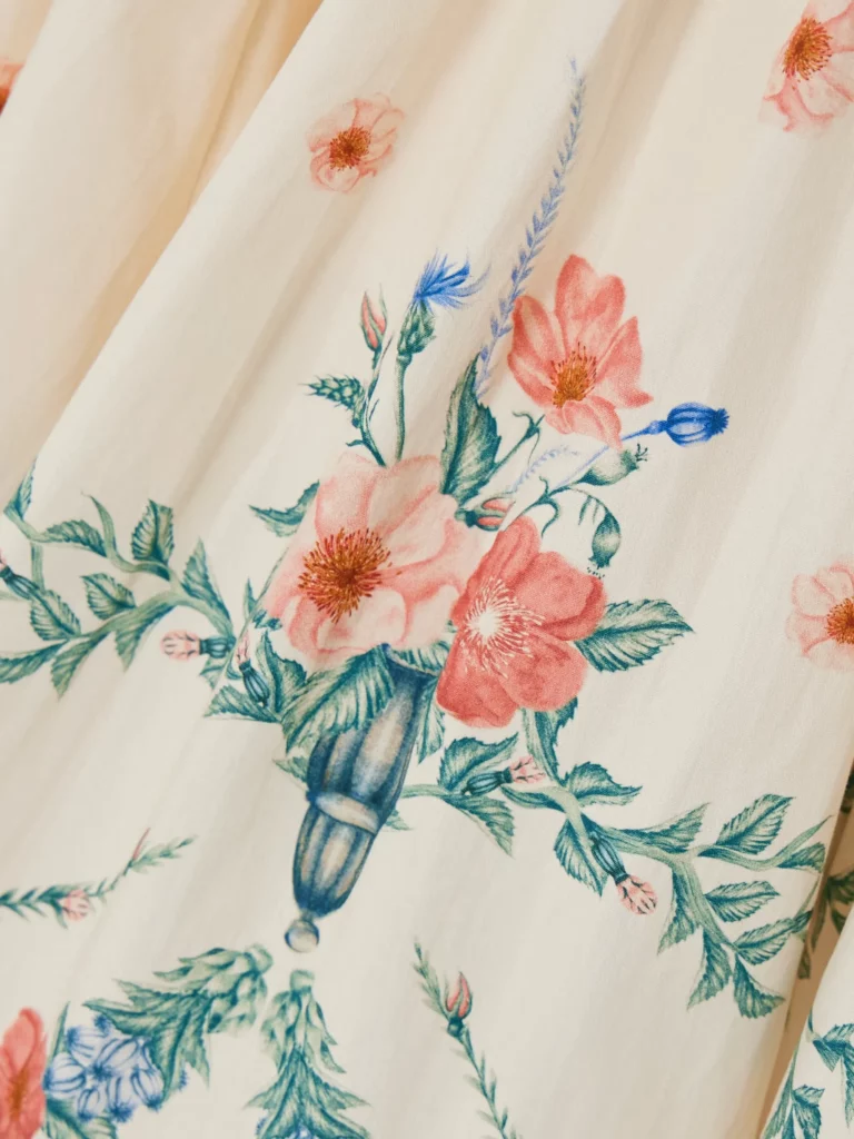 Hierbabuena Mosqueta Gathered Floral-print Mini Dress Full Size Image 2
