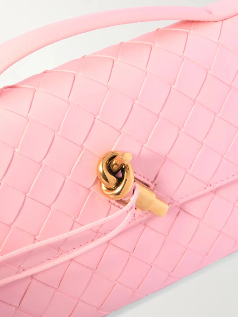 Long Andiamo Intrecciato Leather Clutch Full Size Image 2