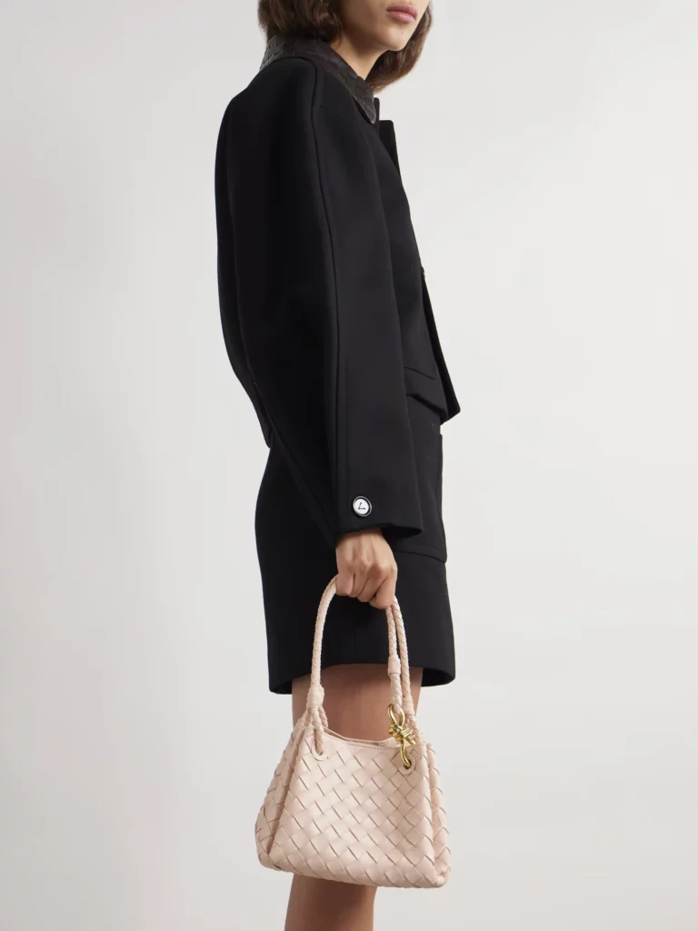 Parachute Small Intrecciato Leather Shoulder Bag Full Size Image 4