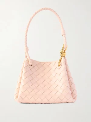 BOTTEGA VENETA Parachute Small Intrecciato Leather Shoulder Bag