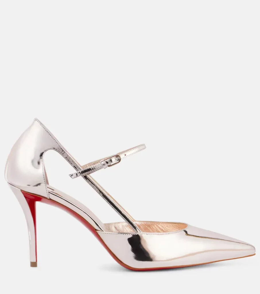 Miss Z Strap 80 Leather Mary Jane Pumps Full Size Image 3