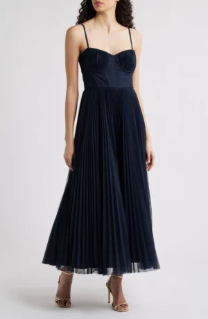 HUTCH Pleated Cocktail Dress