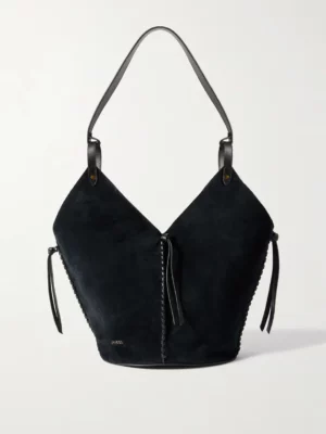 ISABEL MARANT 25E Tampa Leather-trimmed Suede Tote
