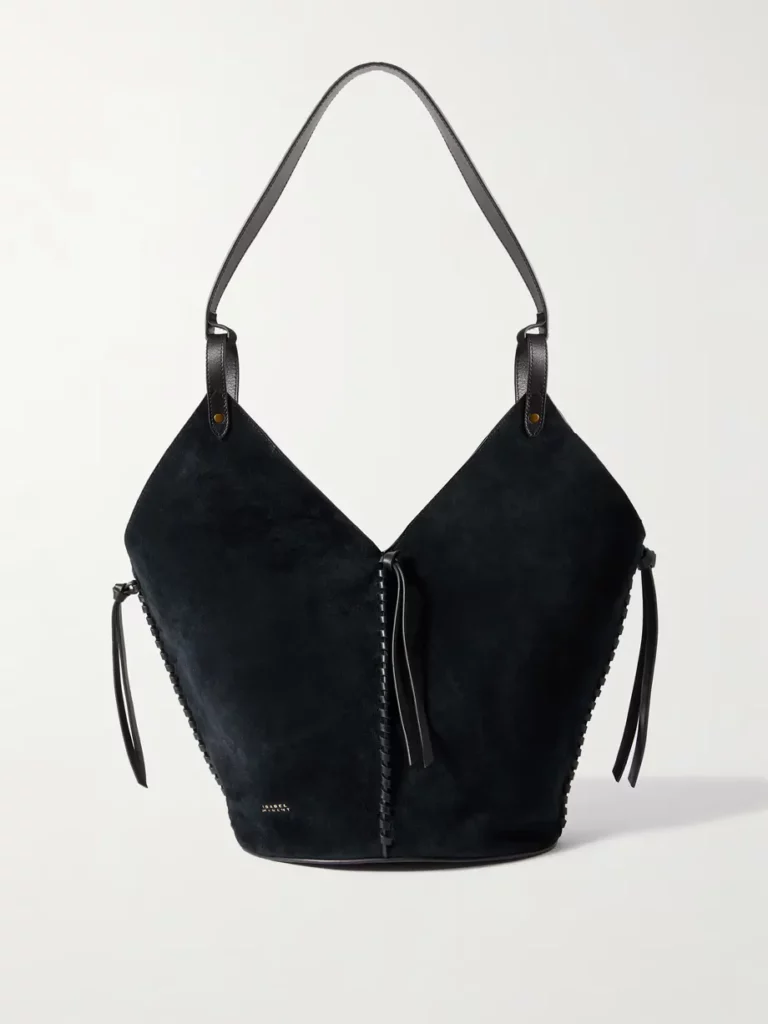 25E Tampa Leather-trimmed Suede Tote Full Size Image 1