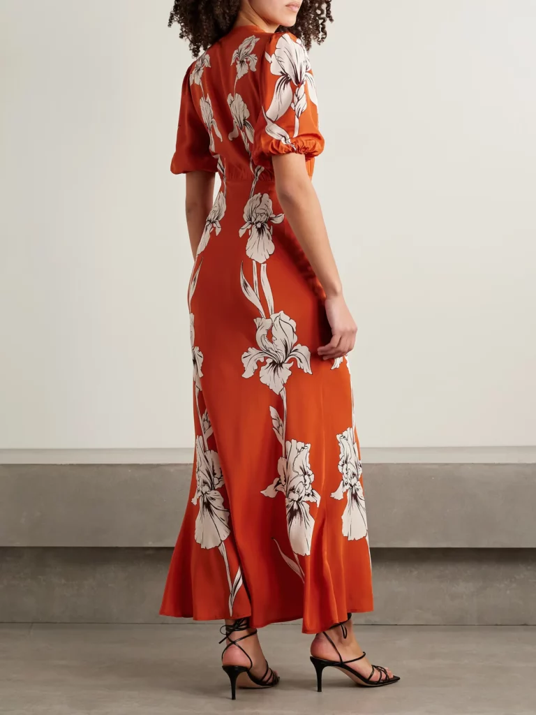 Marlene Floral-print Silk-crepe Maxi Dress Full Size Image 3