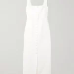 Joan Checked Cotton-blend Tweed Midi Dress Thumbnail 2