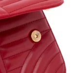 Small Quilted Calfskin Diagramme Curved Chain Flap Crossbody Bag Thumbnail 3