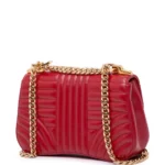 Small Quilted Calfskin Diagramme Curved Chain Flap Crossbody Bag Thumbnail 2