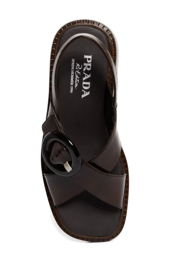 Re-Edition 1996 Crisscross Calfskin Leather Sandal Full Size Image 2