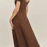Michelle Puff Sleeve Midi Dress Thumbnail 3