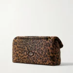 Calypso Small Padded Leopard-print Faille Shoulder Bag Thumbnail 3