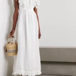 Milos Ruffled Broderie Anglaise Linen and Cotton-blend Maxi Dress Thumbnail 1