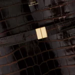 Belted Croc-effect Leather Tote Thumbnail 4
