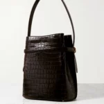 Belted Croc-effect Leather Tote Thumbnail 5