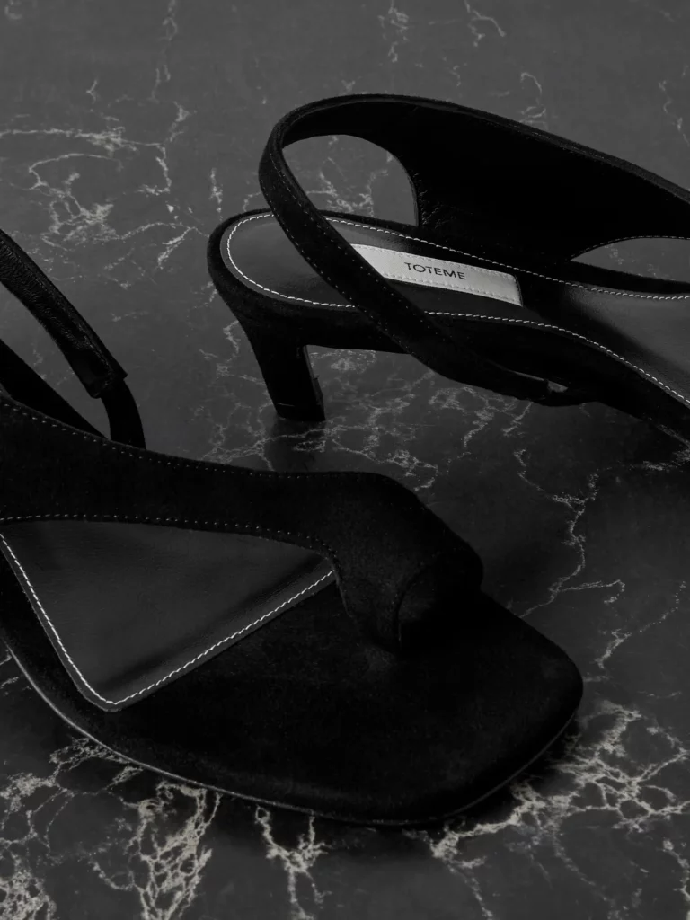 Suede Slingback Sandals Full Size Image 2