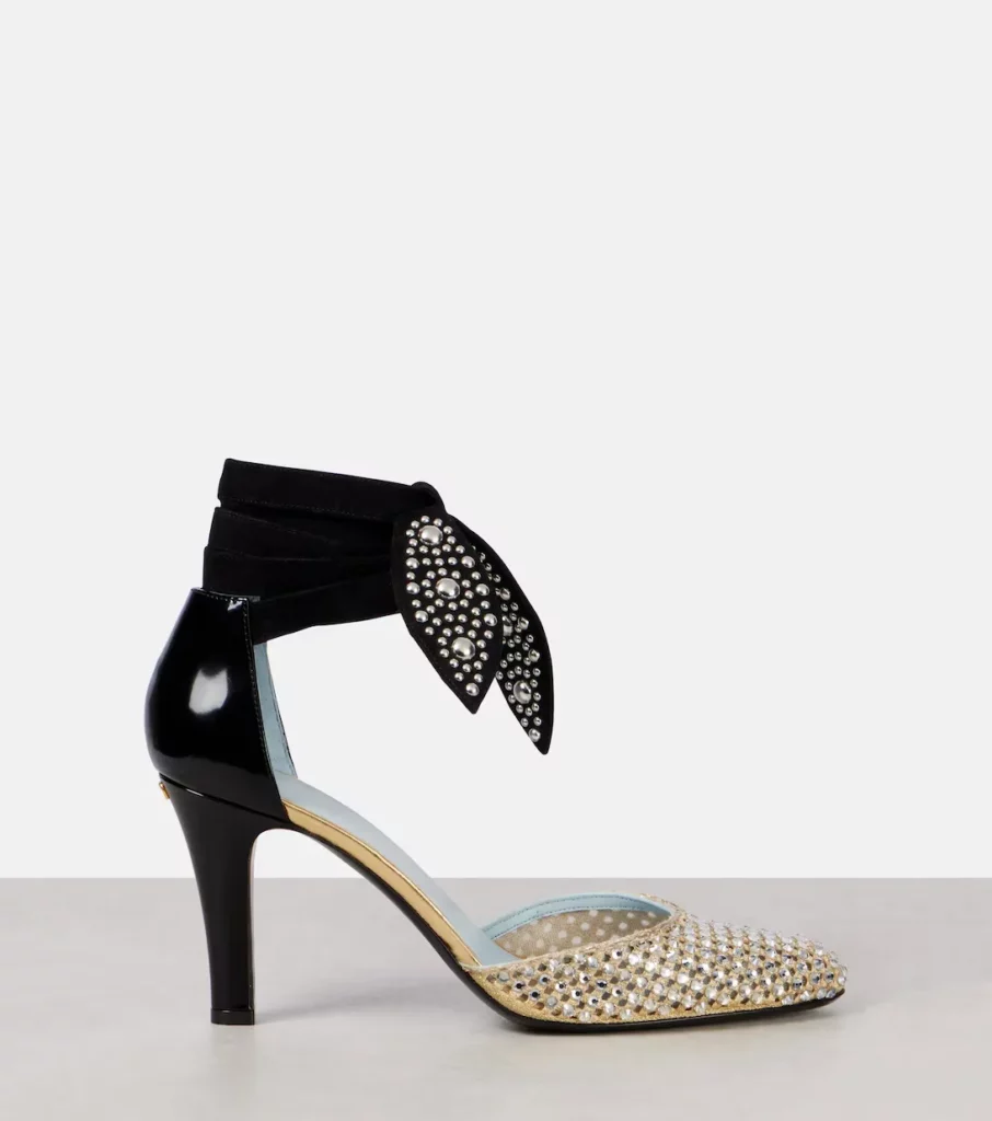 Foliefoliage 85 Suede and Leather Pumps Full Size Image 4